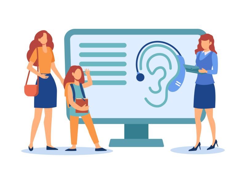 Assistive Hearing Device illustration exclusive design inspiration